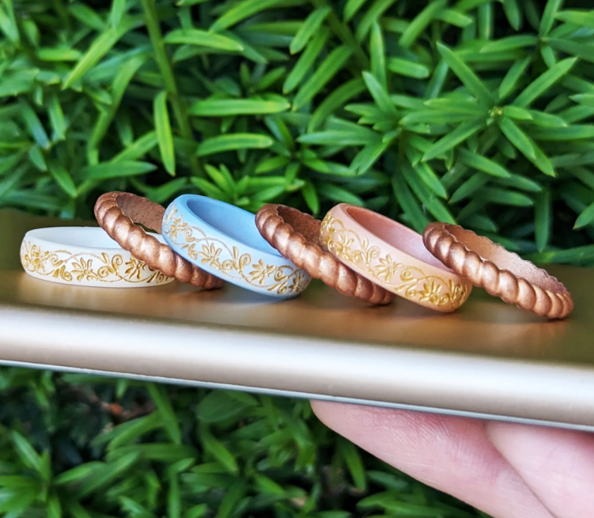 Limited Edition: Floral Silicone Rings for the Wedding Season