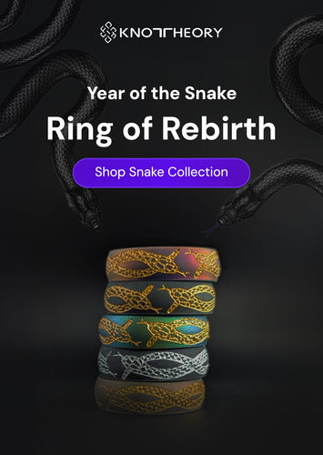 Knot Theory Snakes Silicone Ring