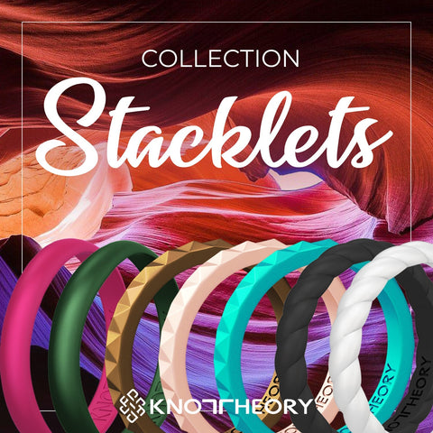 Stacklets - Stackable Thin Silicone Rings Collection