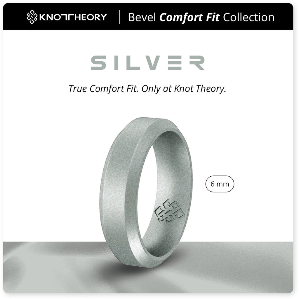 9mm Comfort Fit Sterling Silver Wedding Band Ring