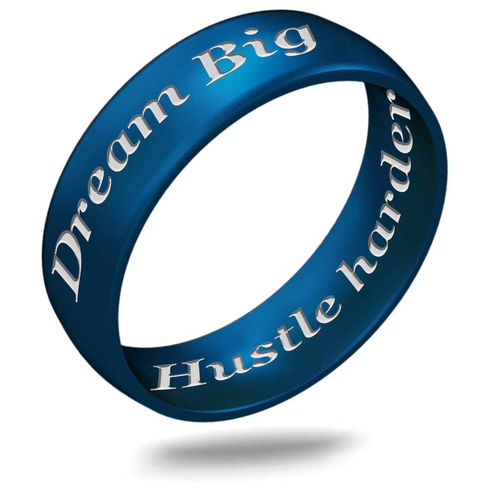 Custom Engraved Silicone Rings - Arc 4mm or 6mm - Motivational
