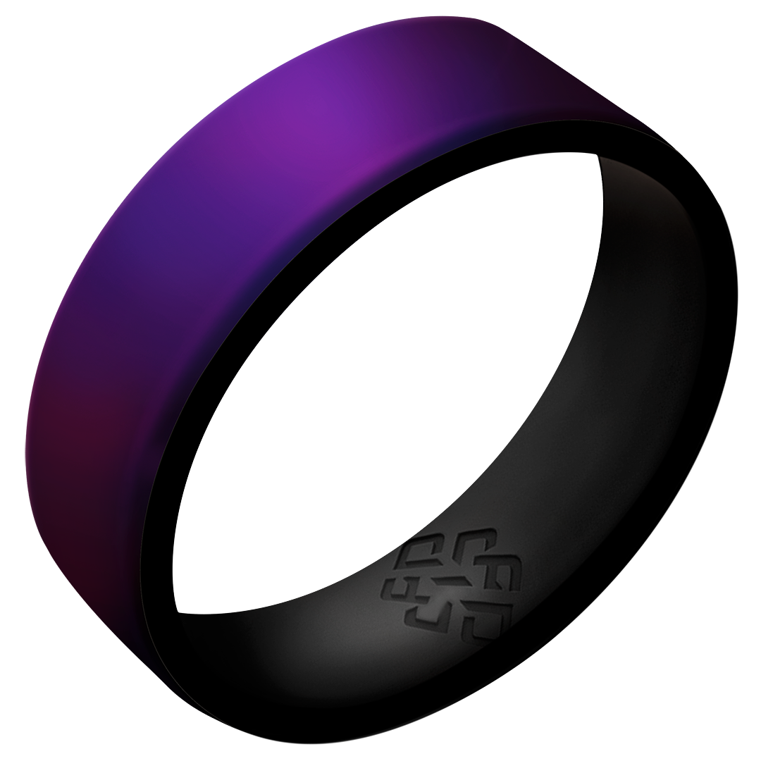 Cosmic Purple Dual Layer Breathable Silicone Ring