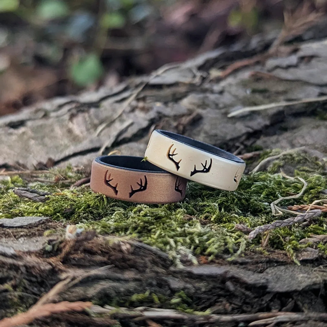 Antlers Silicone Ring on Dual Layer 6mm