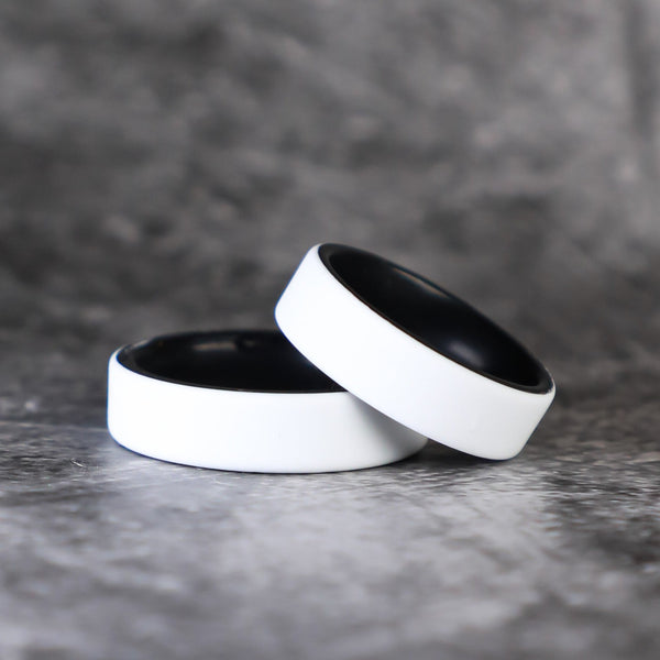 White Dual Layer Breathable Silicone Ring