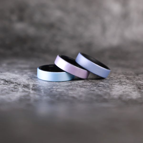 Baby Blue Dual Layer Breathable Silicone Ring