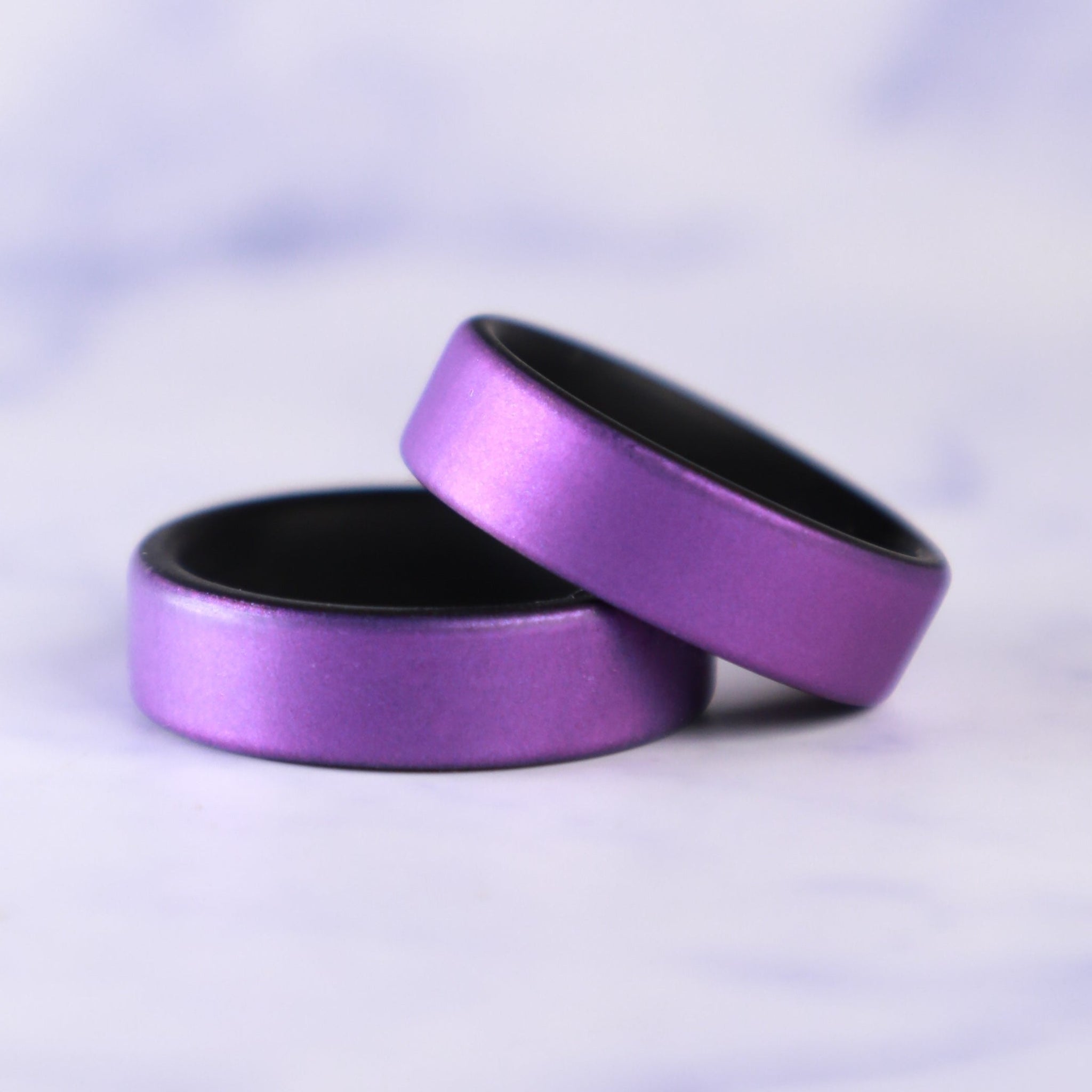 Amethyst Purple Dual Layer Breathable Silicone Ring