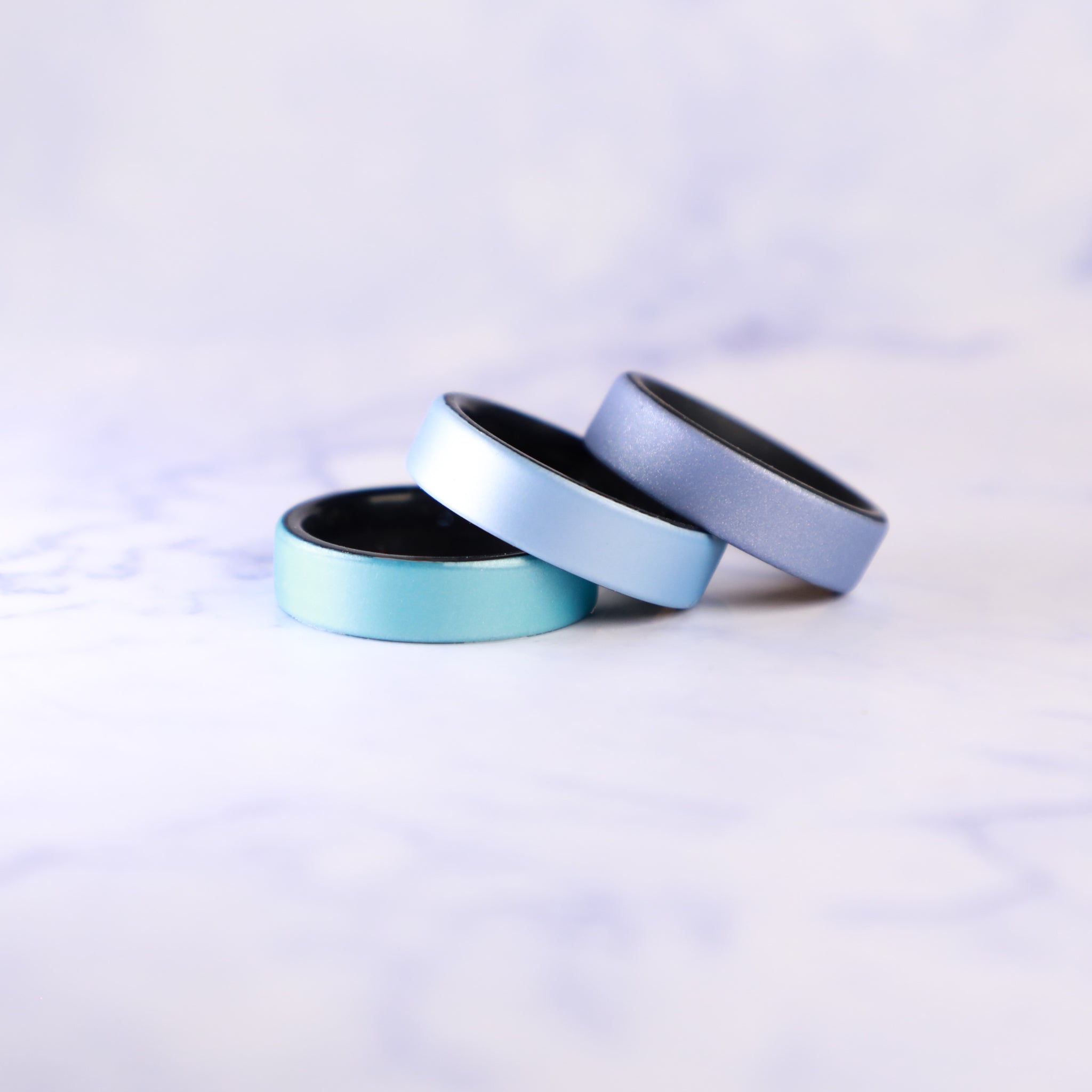 Baby Blue Dual Layer Breathable Silicone Ring