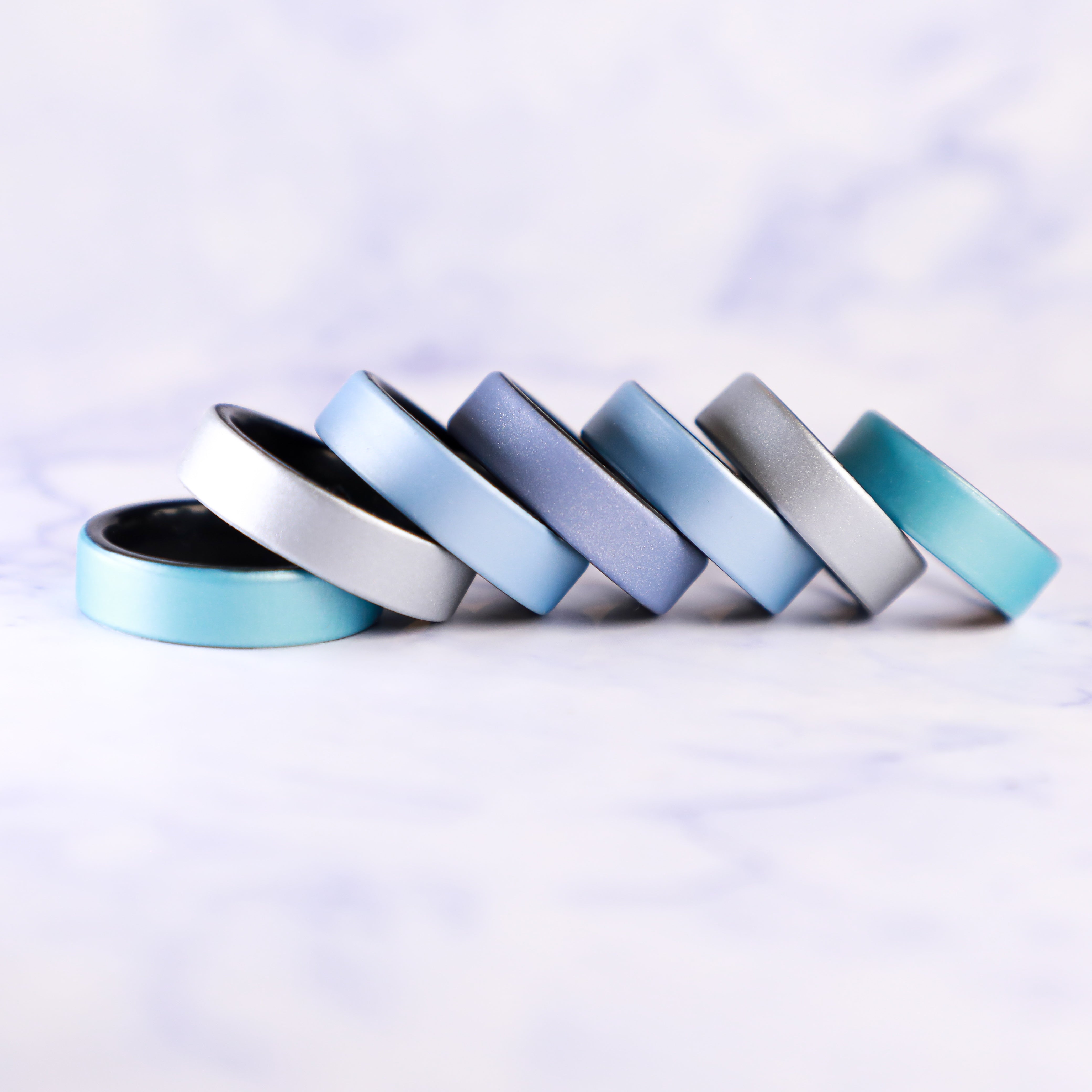 Lavender Purple Dual Layer Breathable Silicone Ring