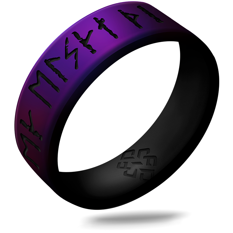 I Love You Viking Ring - Rune Engraved Dual Layer