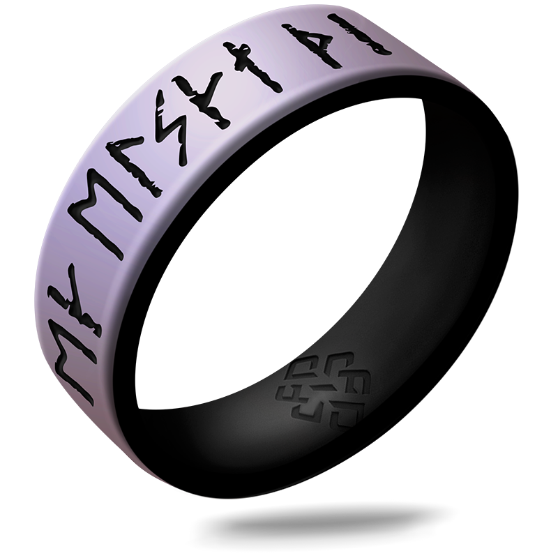 I Love You Viking Ring - Rune Engraved Dual Layer