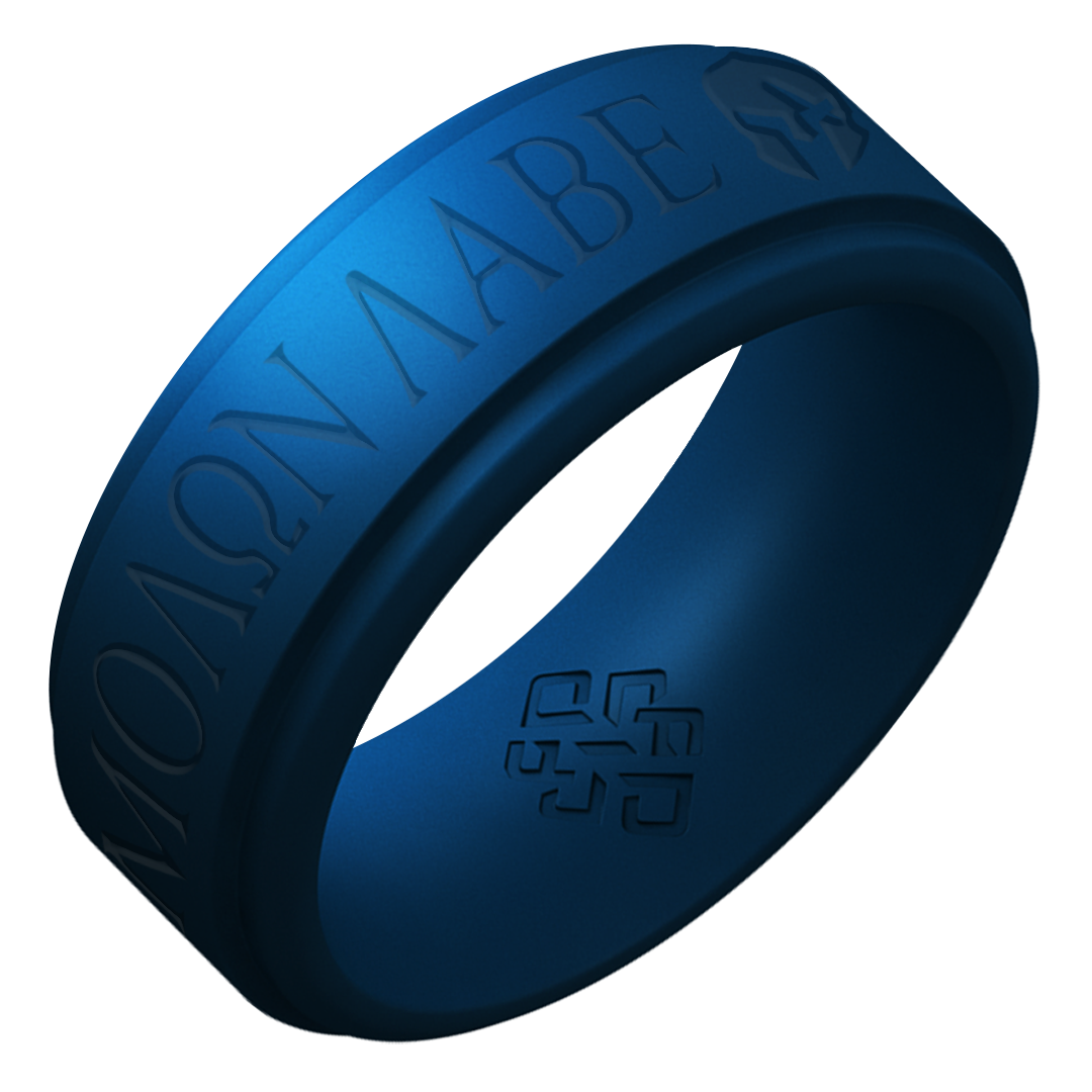 Molon Labe Silicone Ring on Rise 8mm