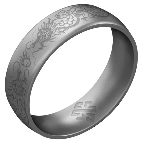 Dragon Silicone Ring on Arc 6mm