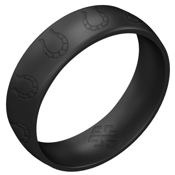 Lucky Horseshoe Silicone Ring on Arc 6mm
