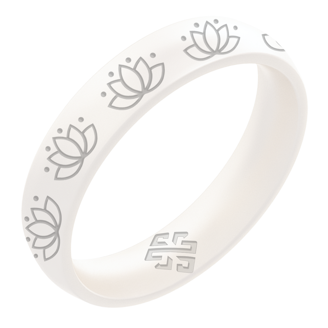 Lotus Silicone Ring on Arc 4mm