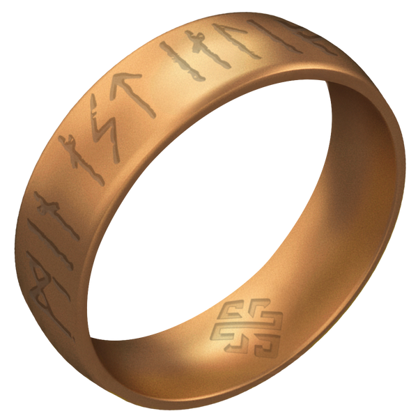 My Love Forever Viking Ring Rune on Arc 6mm