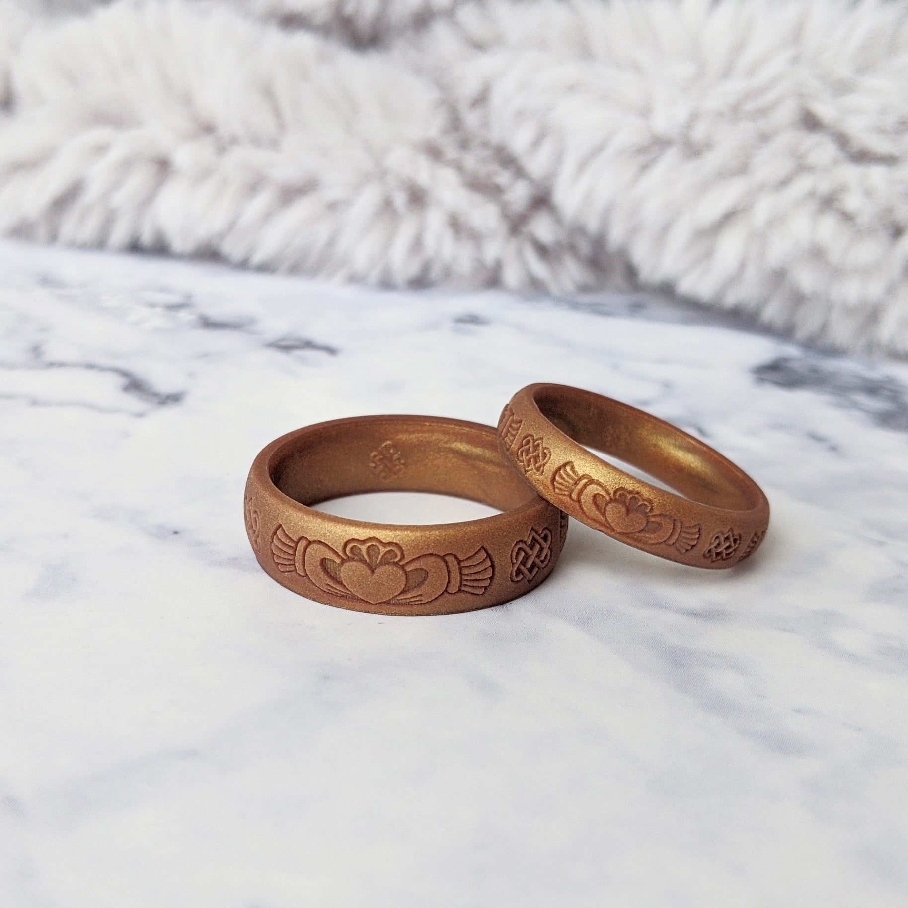 Claddagh Silicone Ring Custom Engraved - Knot Theory