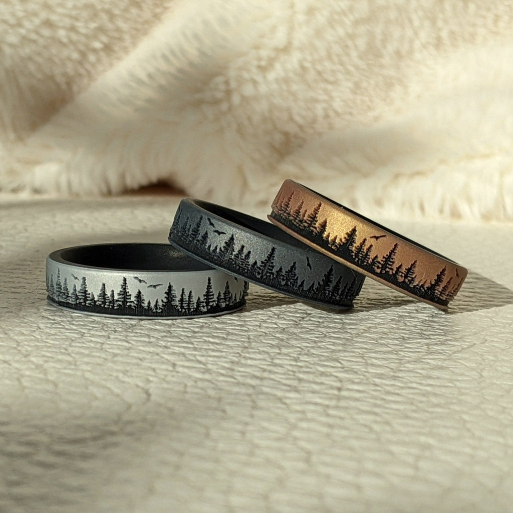 Wedding Rings with a Lord of the Rings Engraving