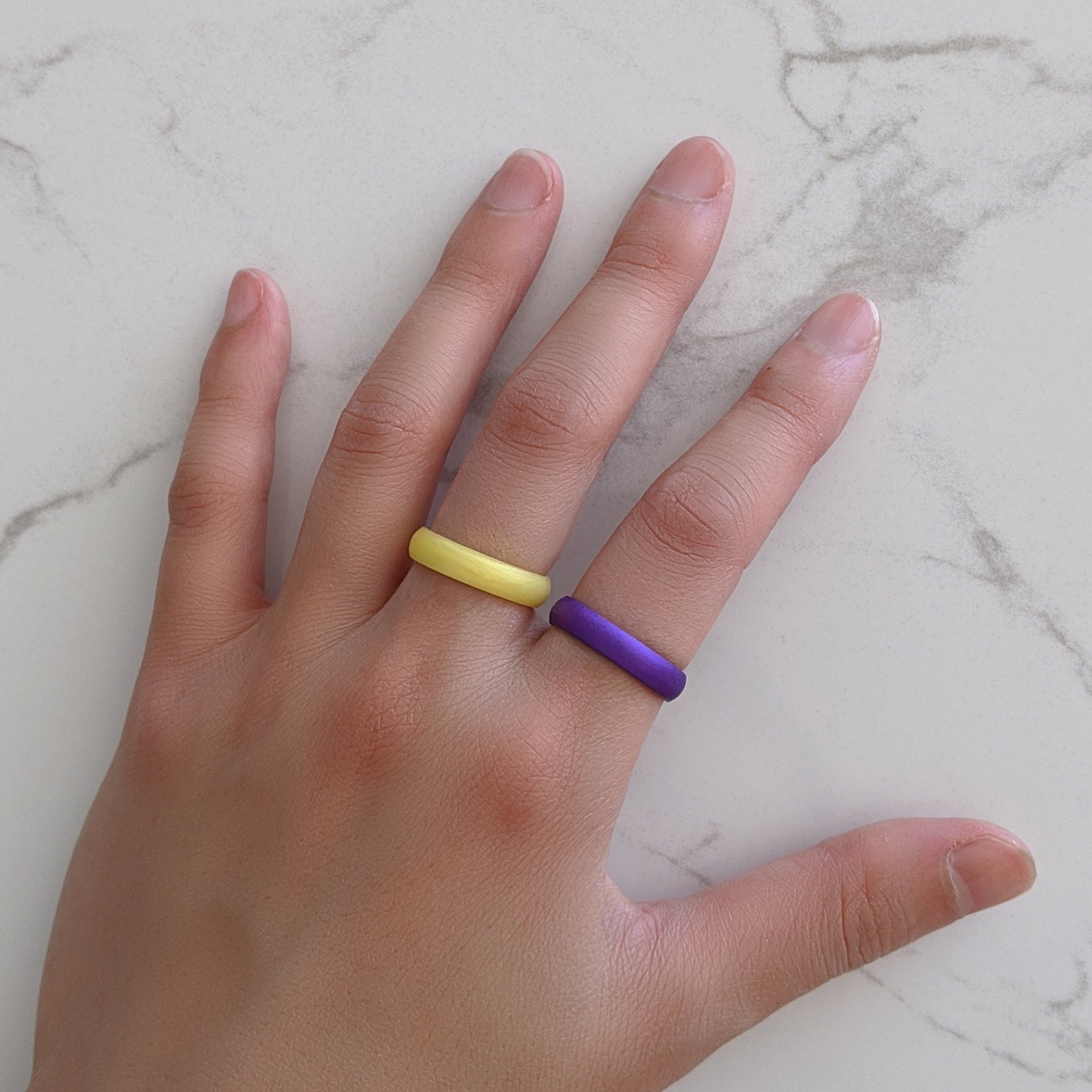 Pearl Yellow Breathable Silicone Ring for Women - Knot Theory