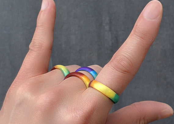 Pride Month Essentials: Rainbow Rings Are Here