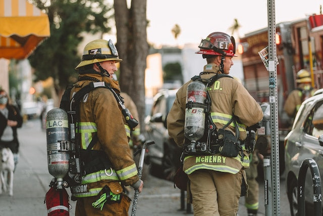 Why do firefighters wear silicone rings?