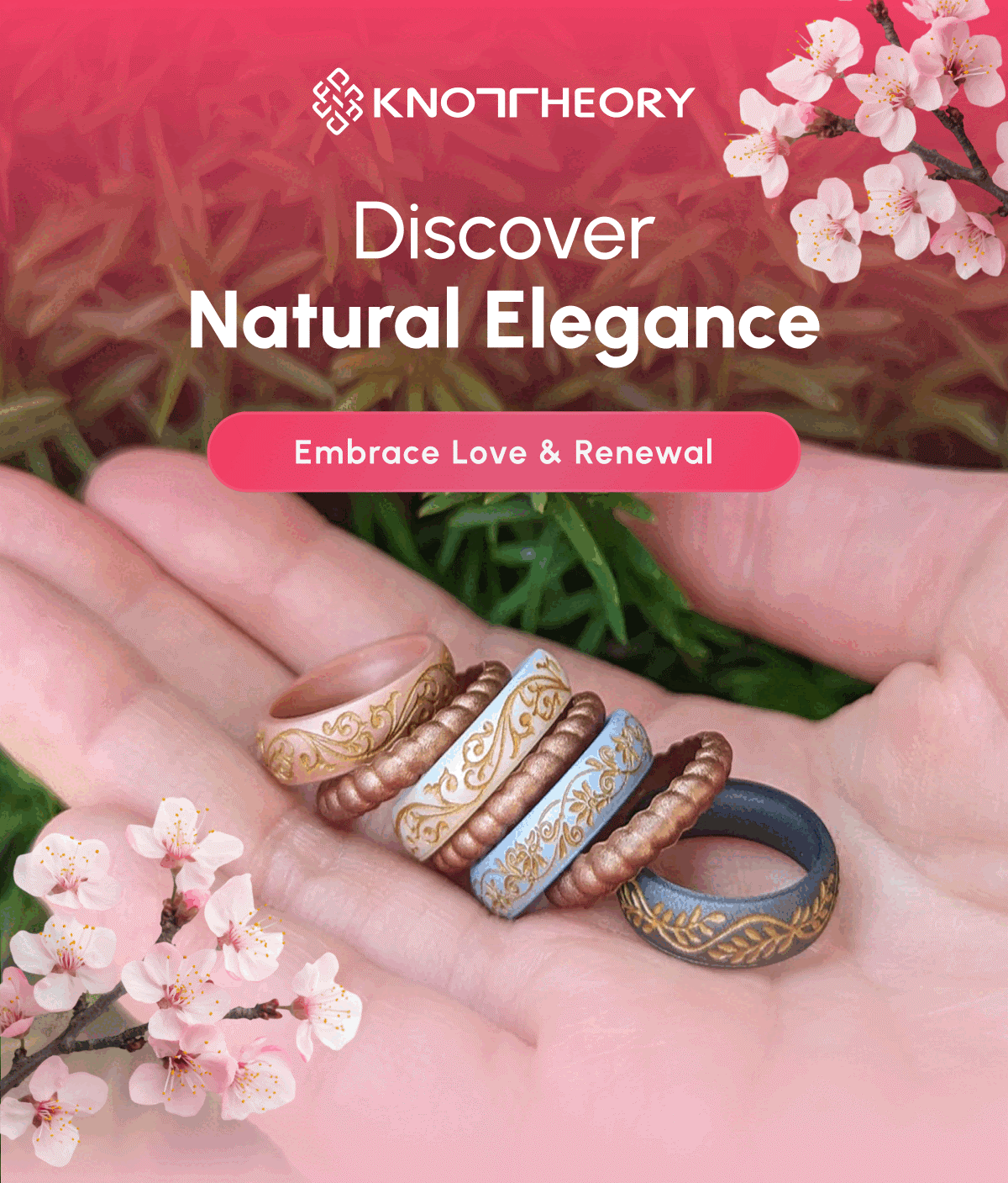 Spring’s Artistry: Nature-Inspired Silicone Rings