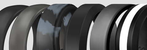 Black Silicone Rings