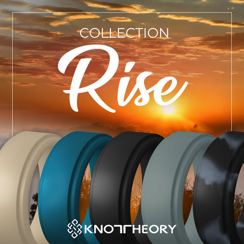 Rise Collection - Step Edge Silicone Rings
