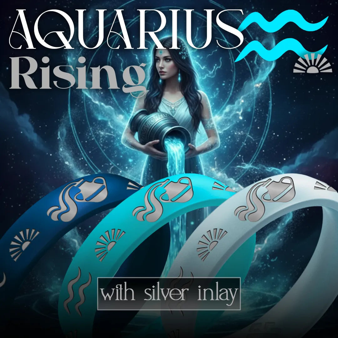 Aquarius Rising Silicone Ring