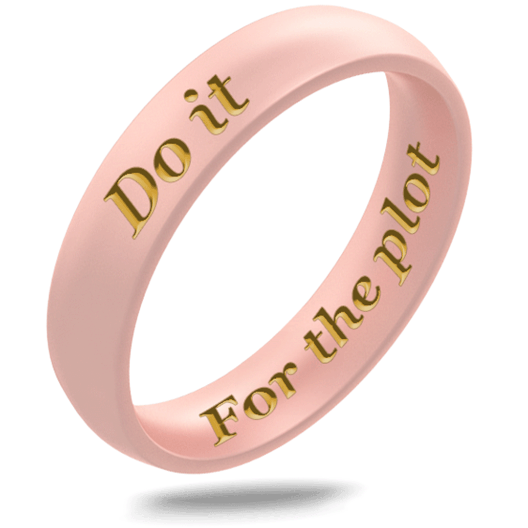 Custom Engraved Silicone Rings - Arc 4mm or 6mm - Motivational