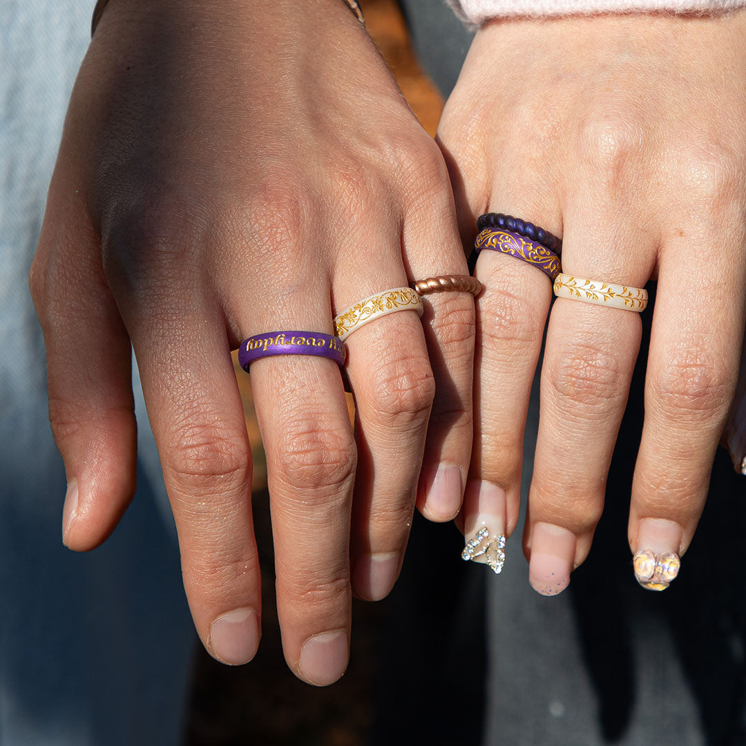 Custom Plastic Rings Custom Engraved Silicone Rings | Knot Theory