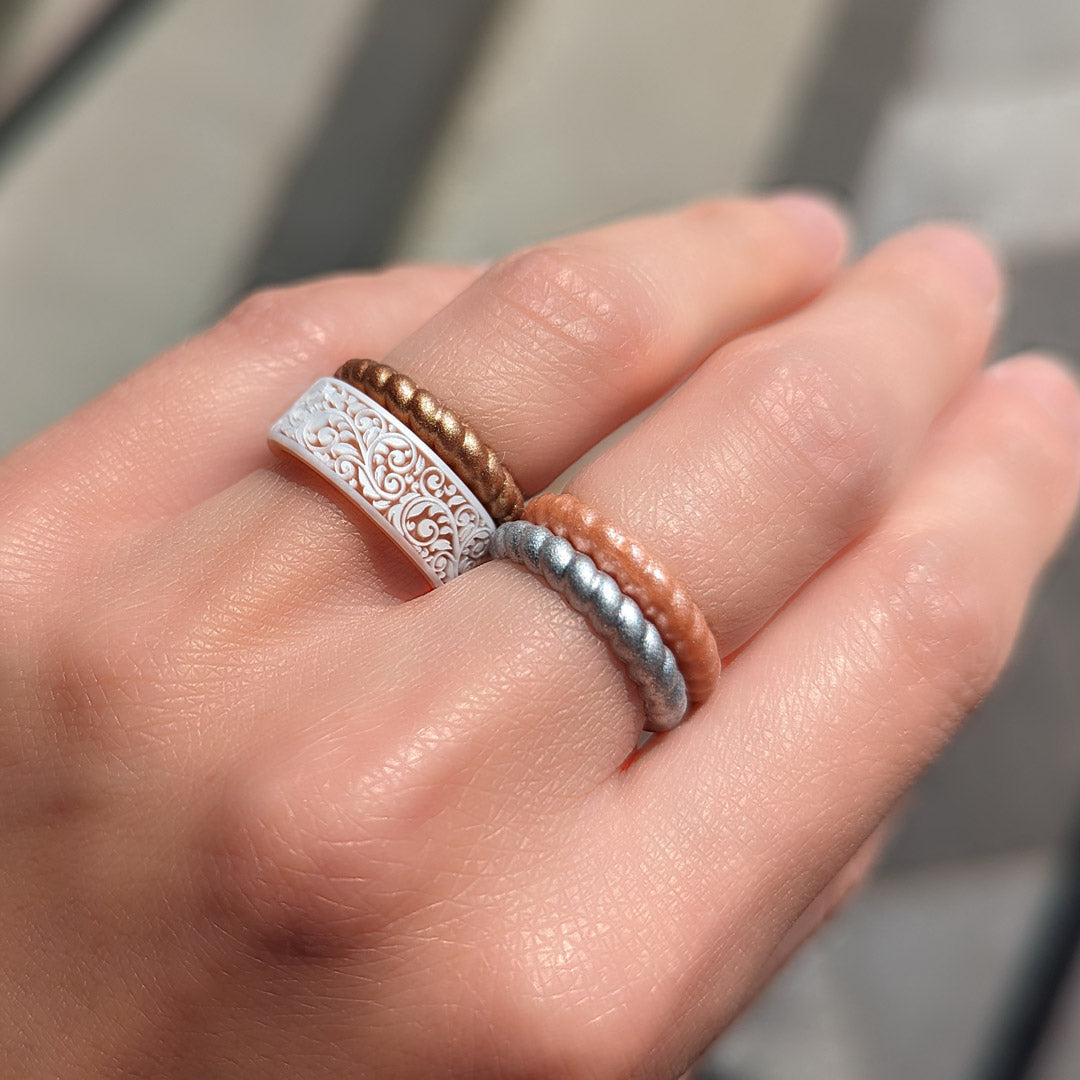 Add another layer of beauty to your rings. | Wedding ring guard, Big engagement  rings, Classic wedding rings