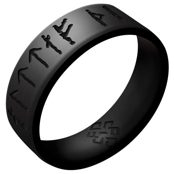 Yours Always Viking Ring - Rune Engraved Dual Layer