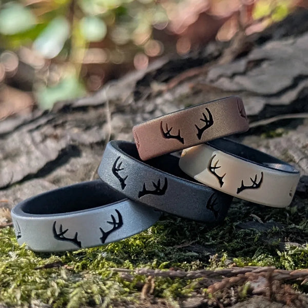 Antlers Silicone Ring on Dual Layer 6mm