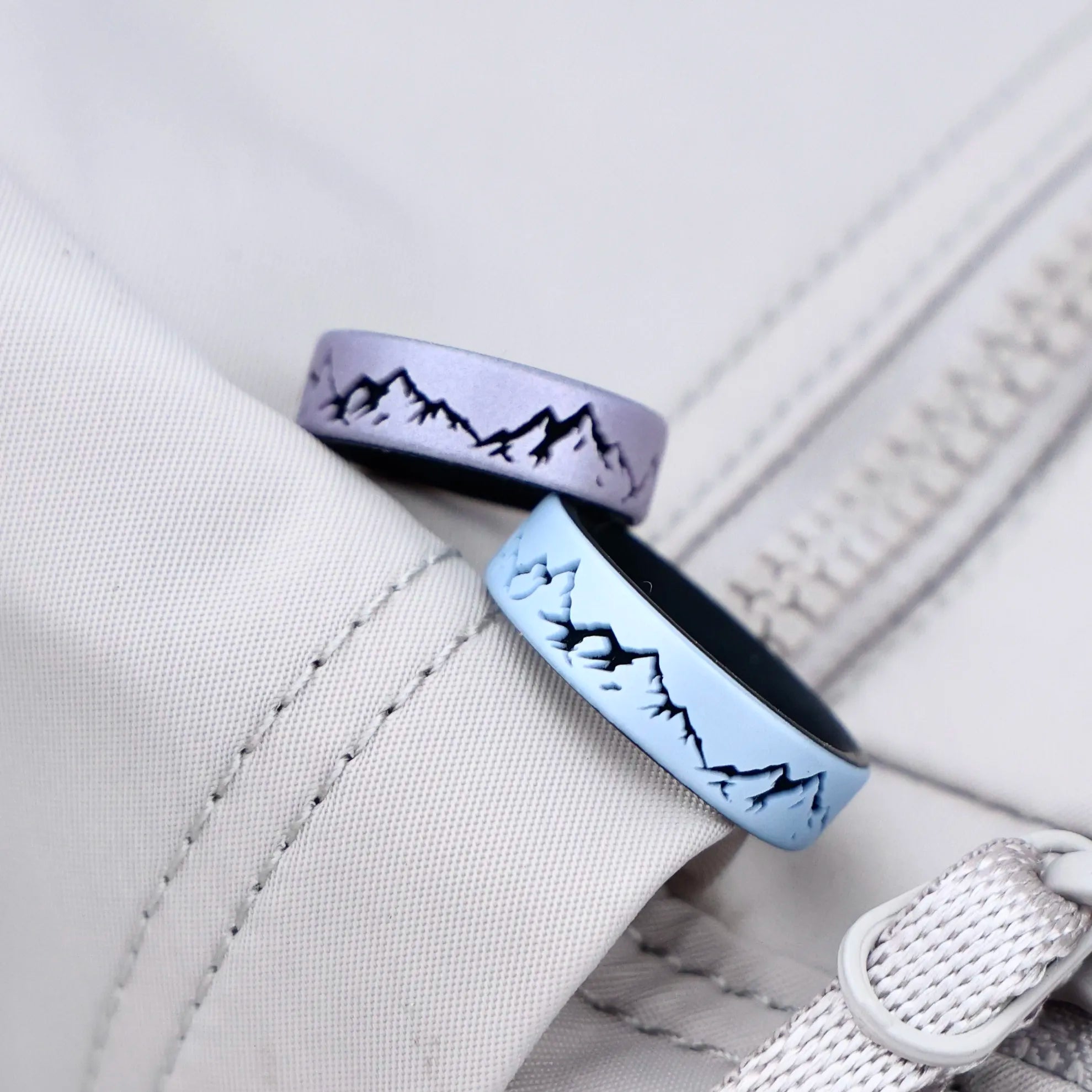 Mountain Silicone Ring on Dual Layer 6mm