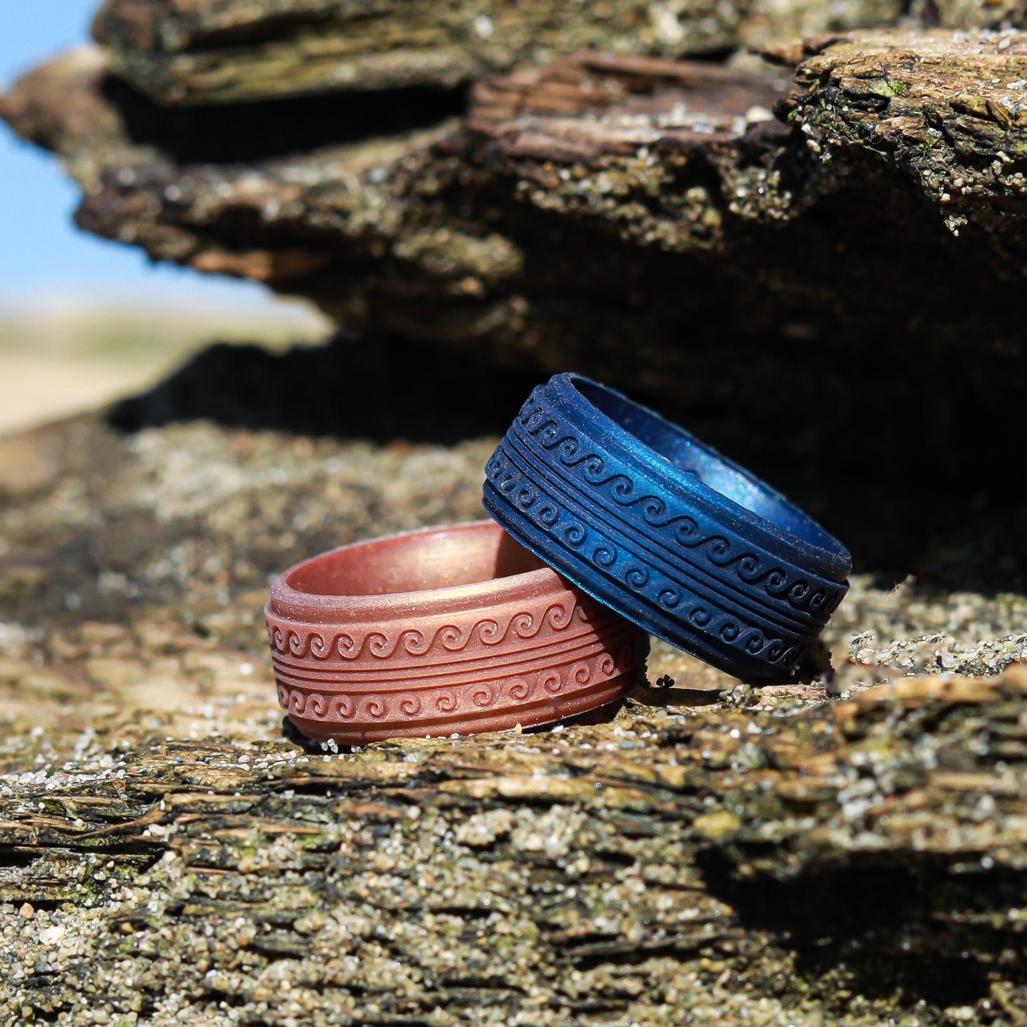 Warrior of Serenity -  Big Waves Silicone Ring - Rise 8mm