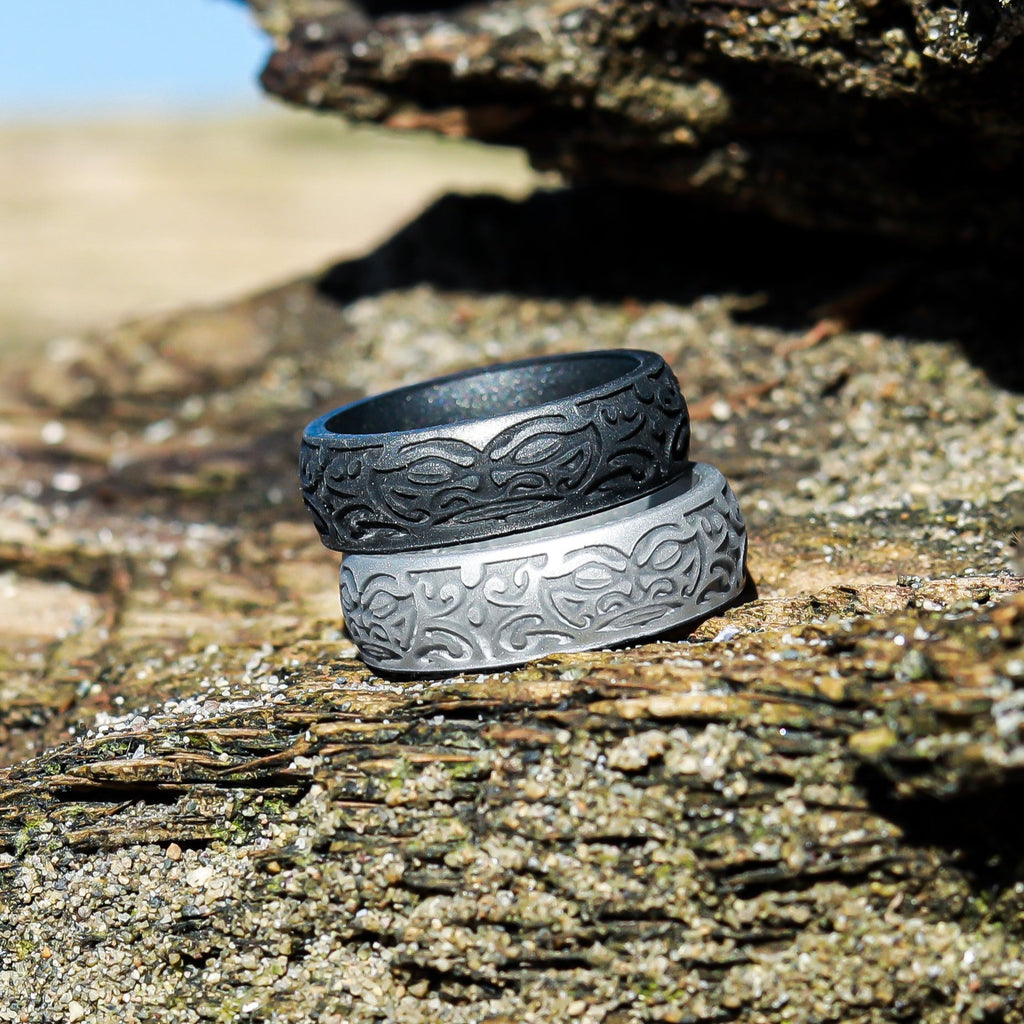 Silicone Rings for Men - Warrior of Wisdom - Tiki God | Knot Theory