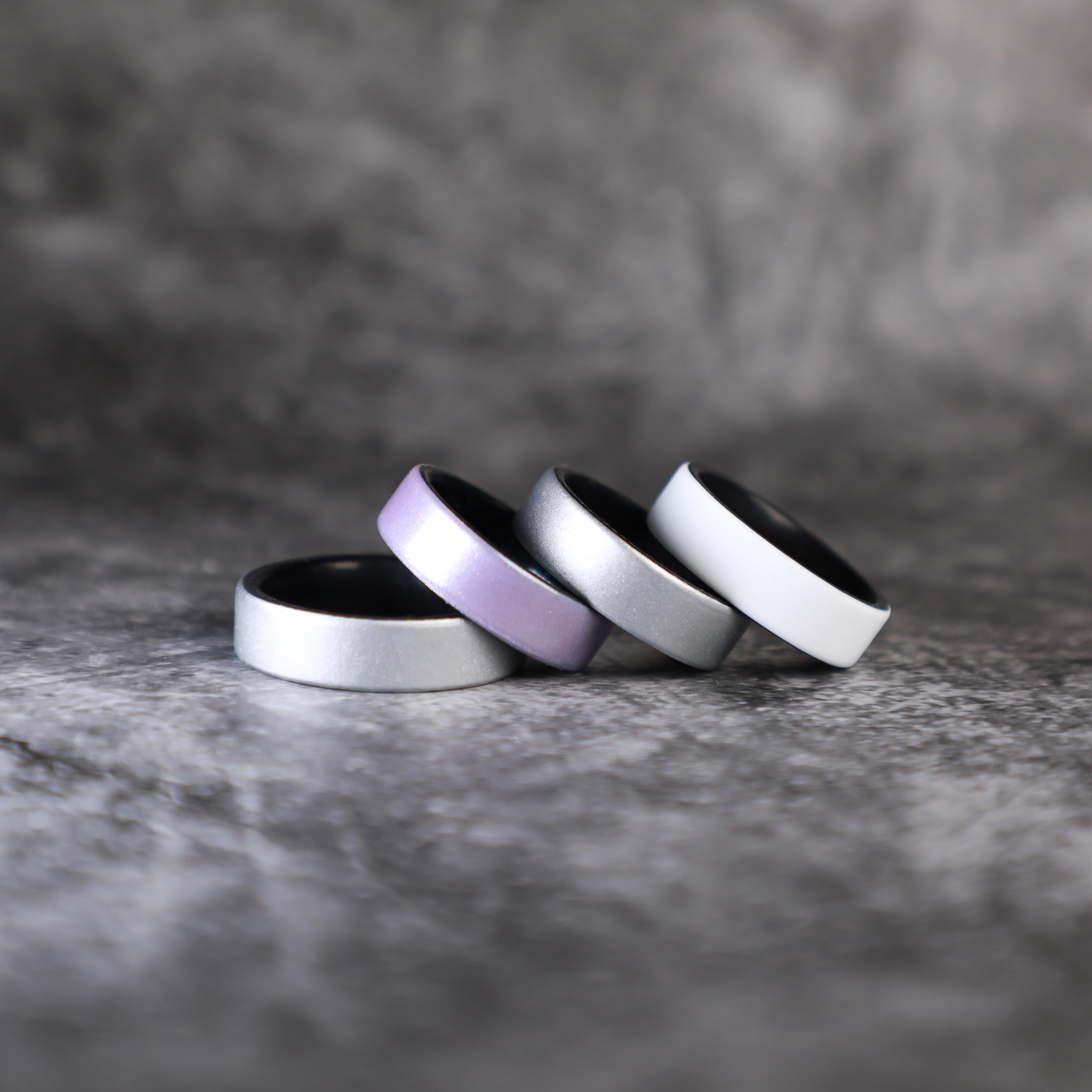 Lavender Purple Dual Layer Breathable Silicone Ring