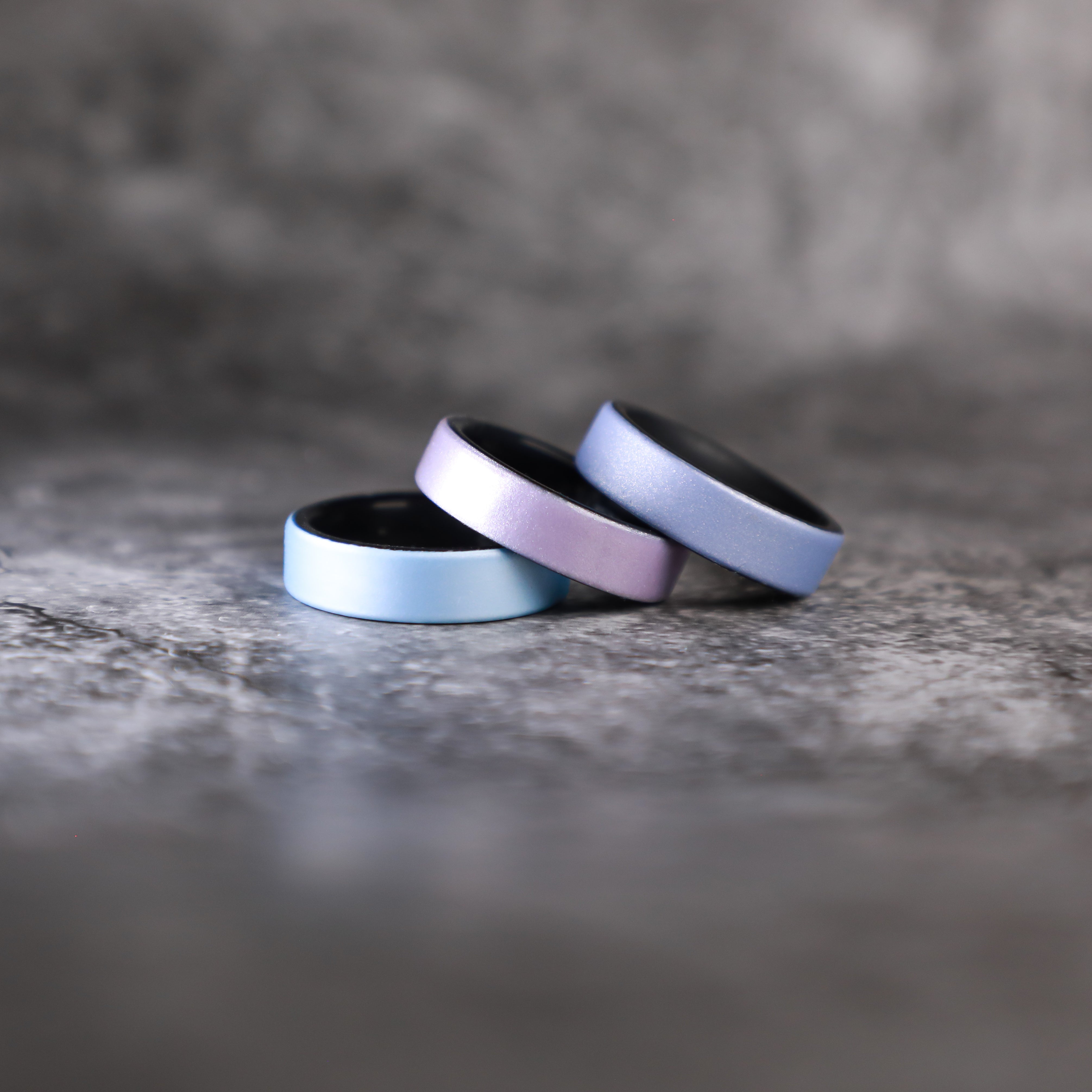 Lavender Purple Dual Layer Breathable Silicone Ring
