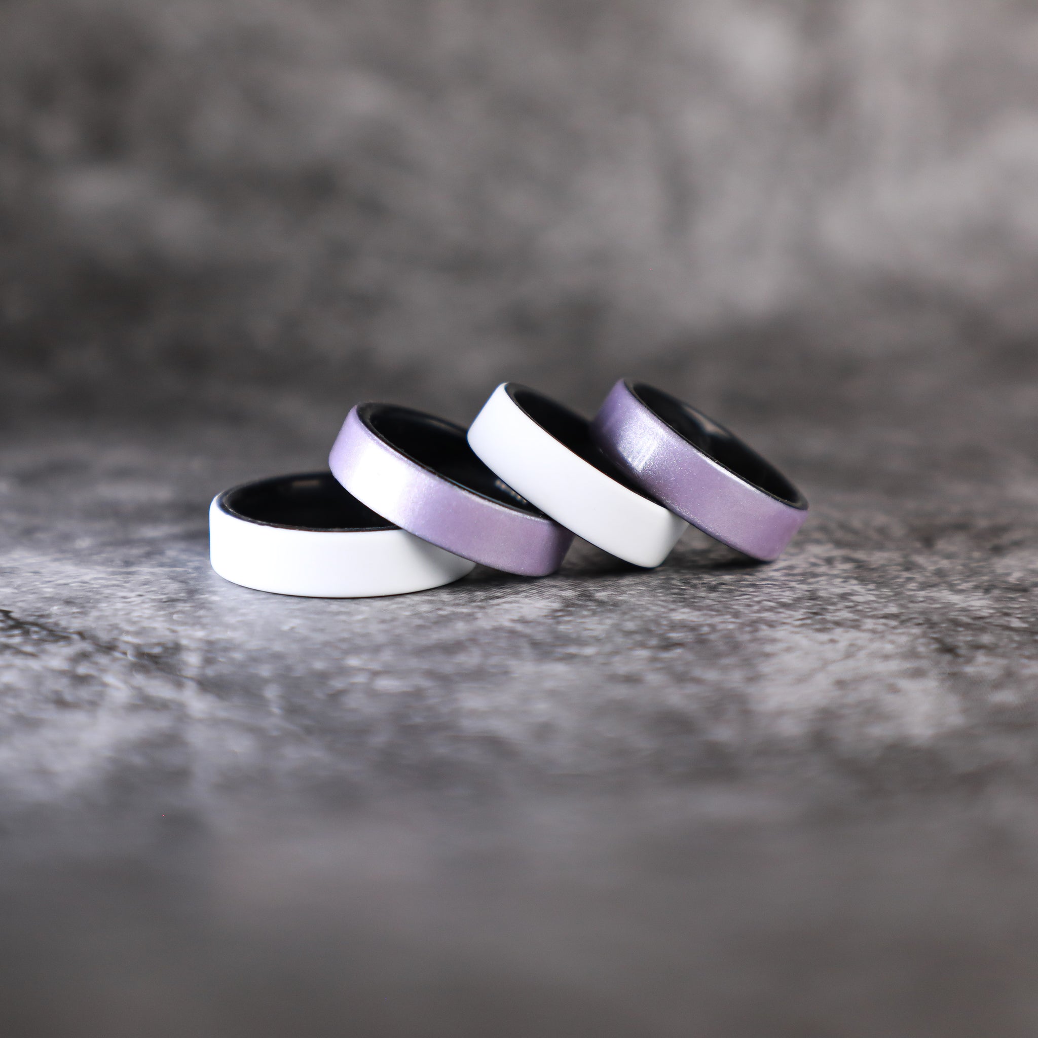 Lavender Purple Dual Layer Breathable Silicone Ring