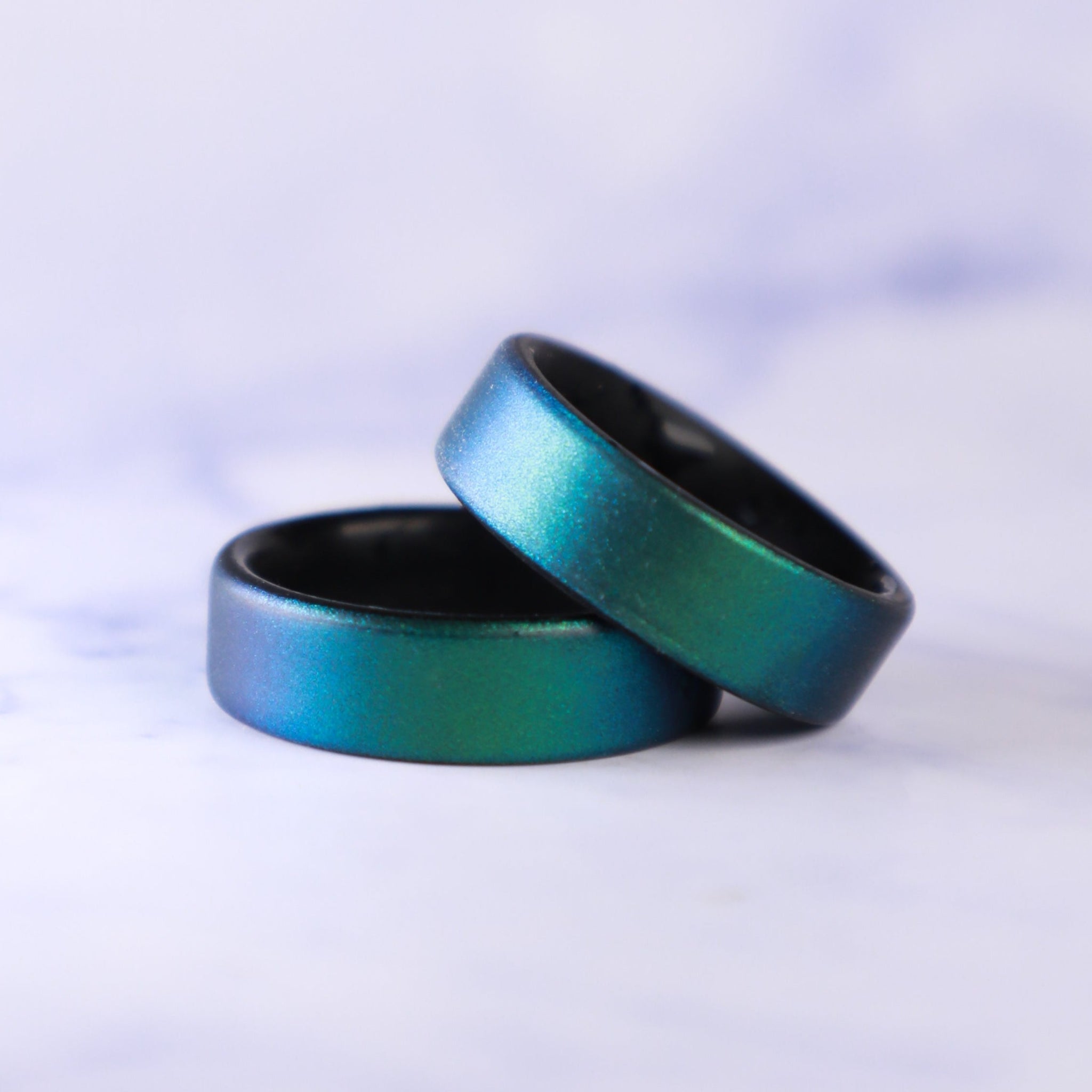 Enchanted Forest Green Dual Layer Breathable Silicone Ring