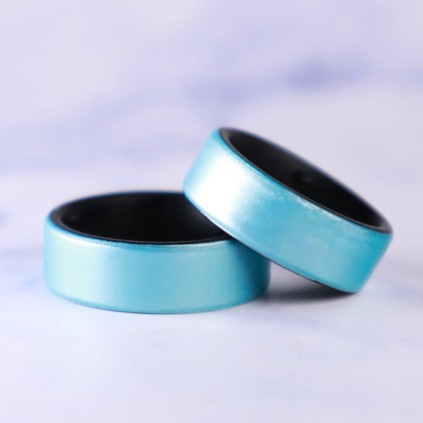 Blue Sky Dual Layer Breathable Silicone Ring