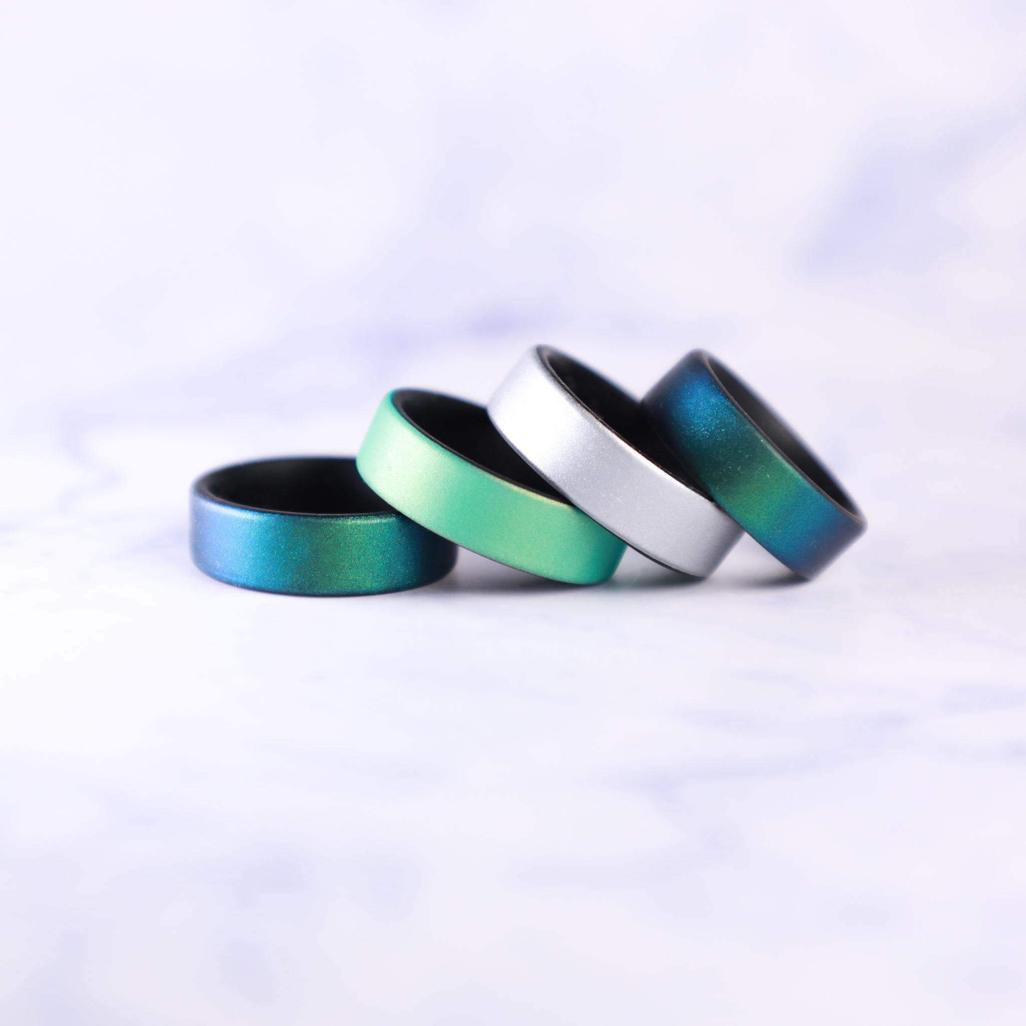 Emerald Dual Layer Breathable Silicone Ring