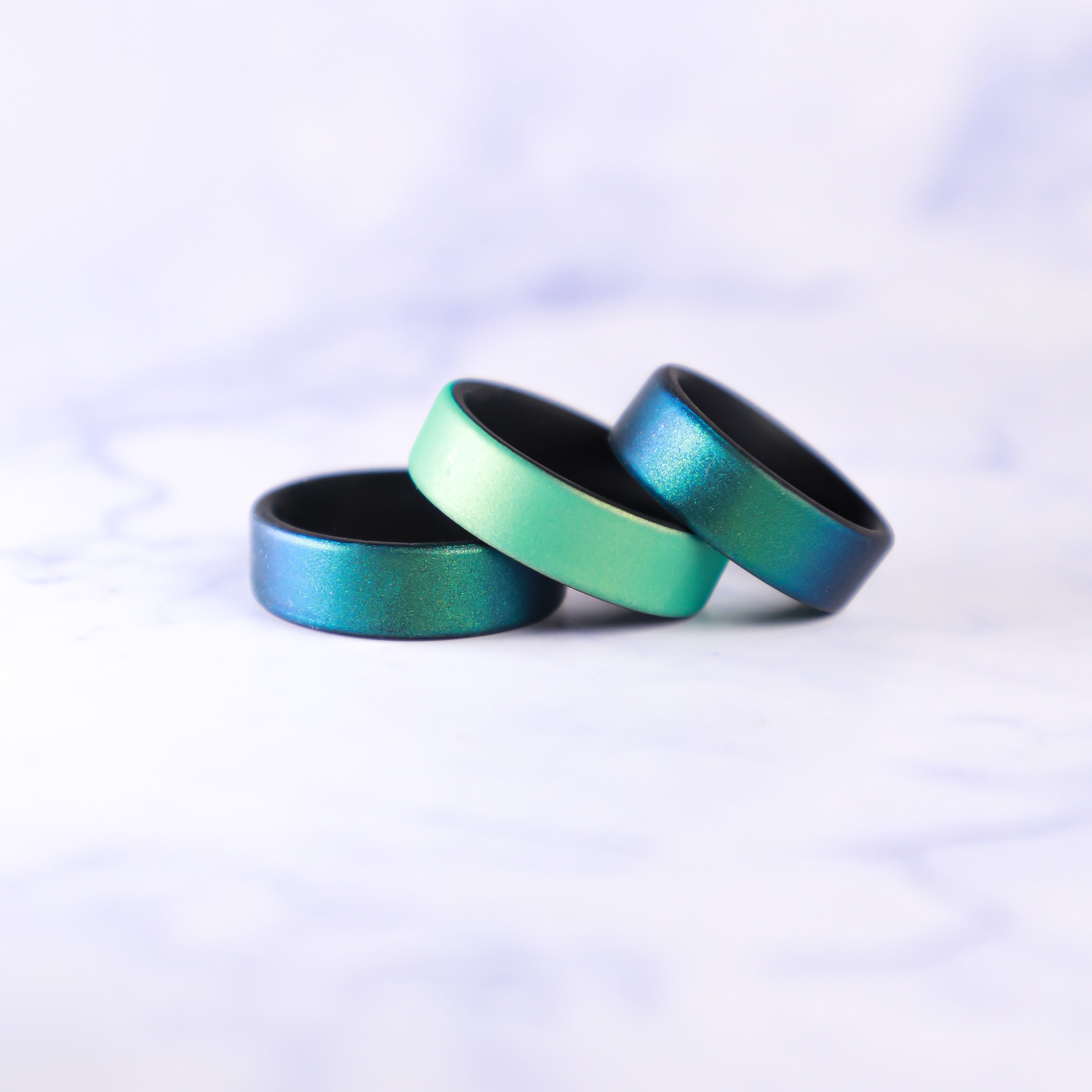 Emerald Dual Layer Breathable Silicone Ring