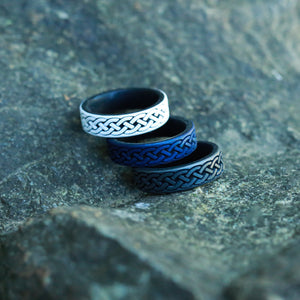 Celtic knot ring silicone wedding band