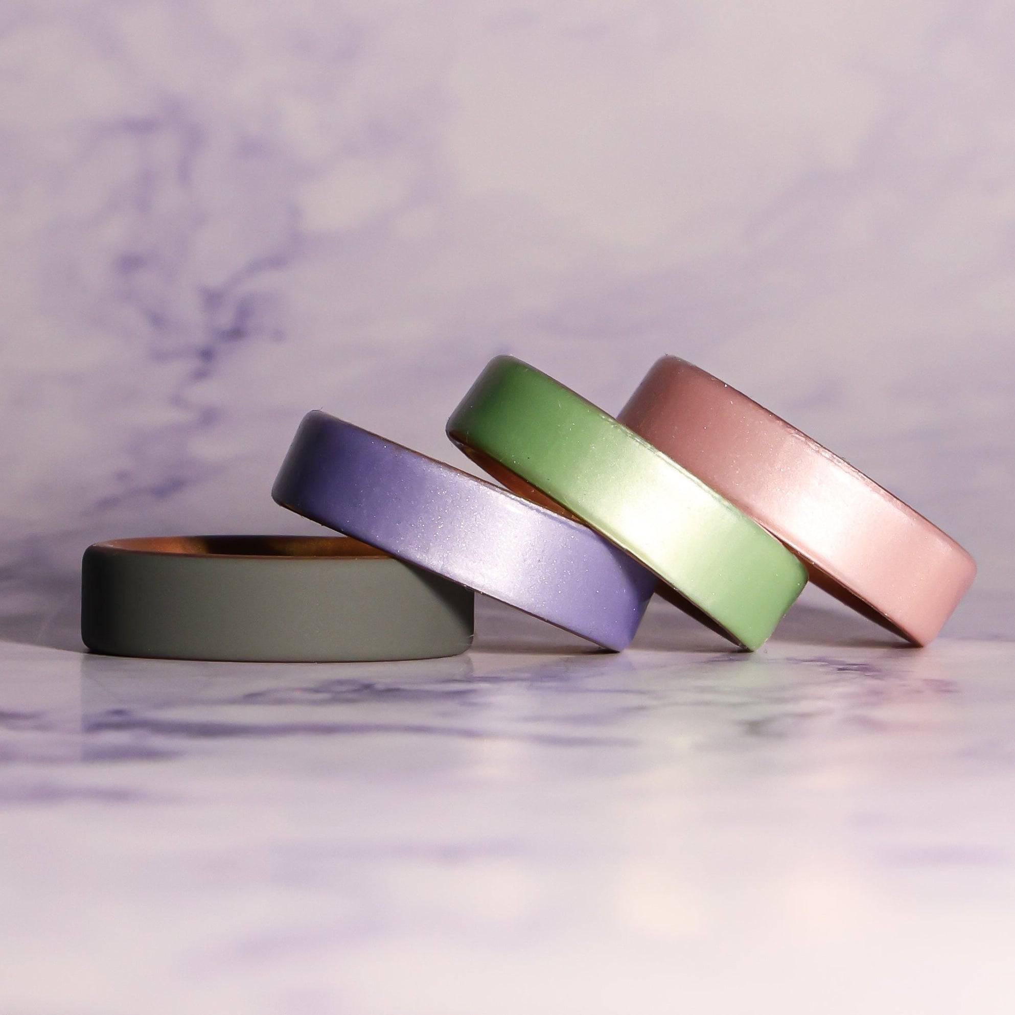 Sage on Gold Dual Layer Silicone Ring