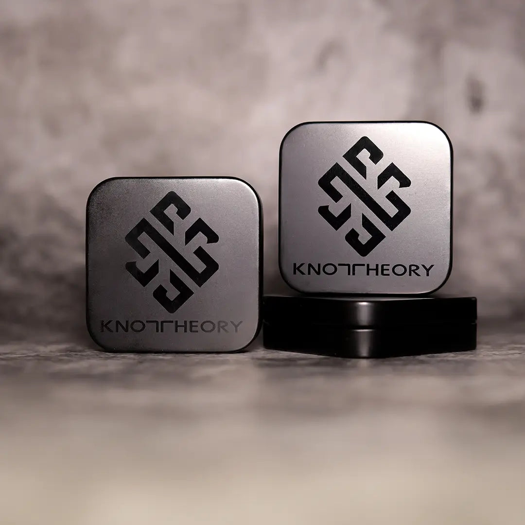 Knot Theory Slim Ring Box - Black Matte Metal