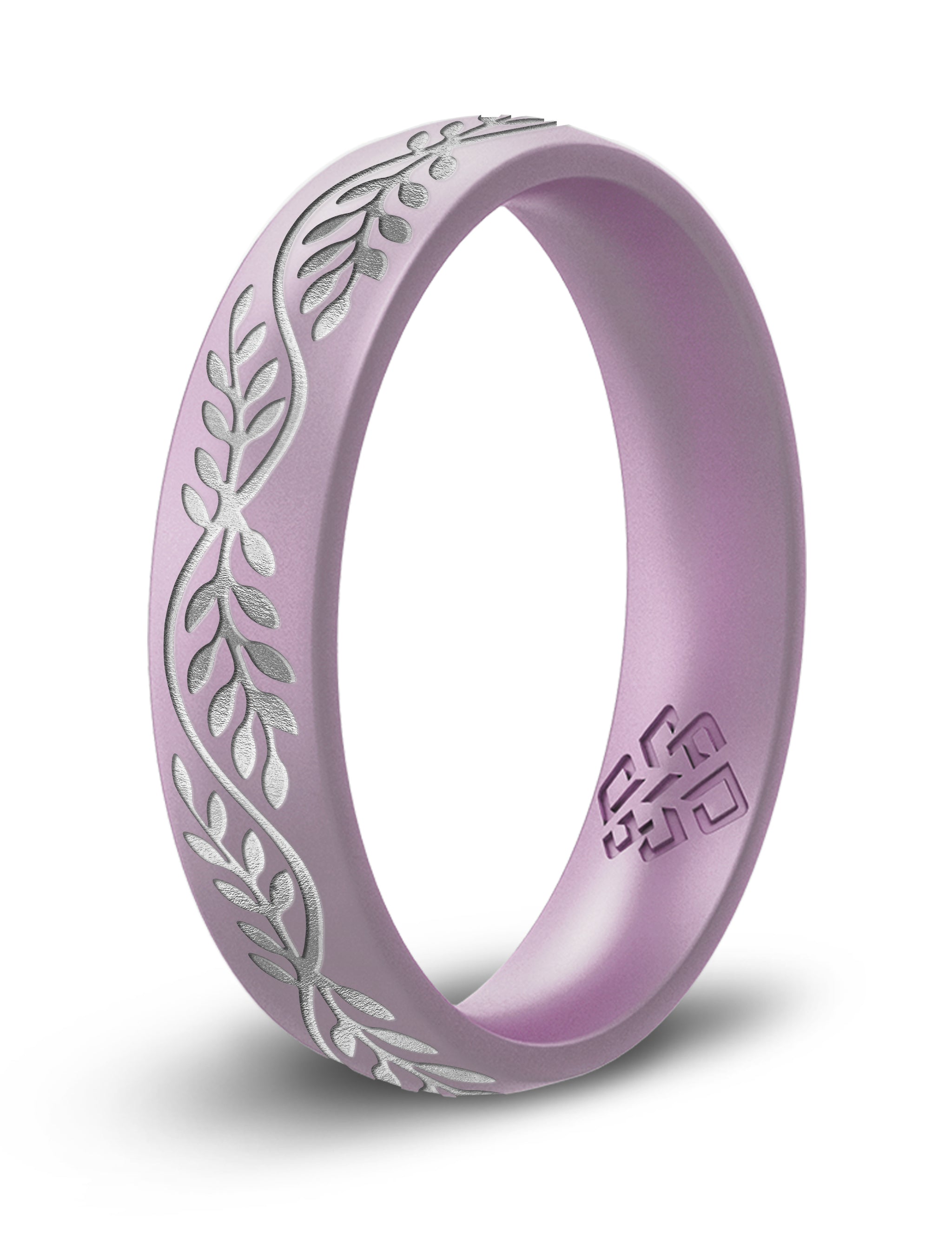 Silicone Ring Rinfit s For Women Trinity Engraved Dual Layer 6mm