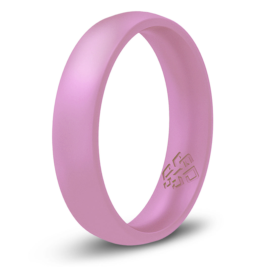 Lilac Pink Purple Breathable Silicone Ring for Women