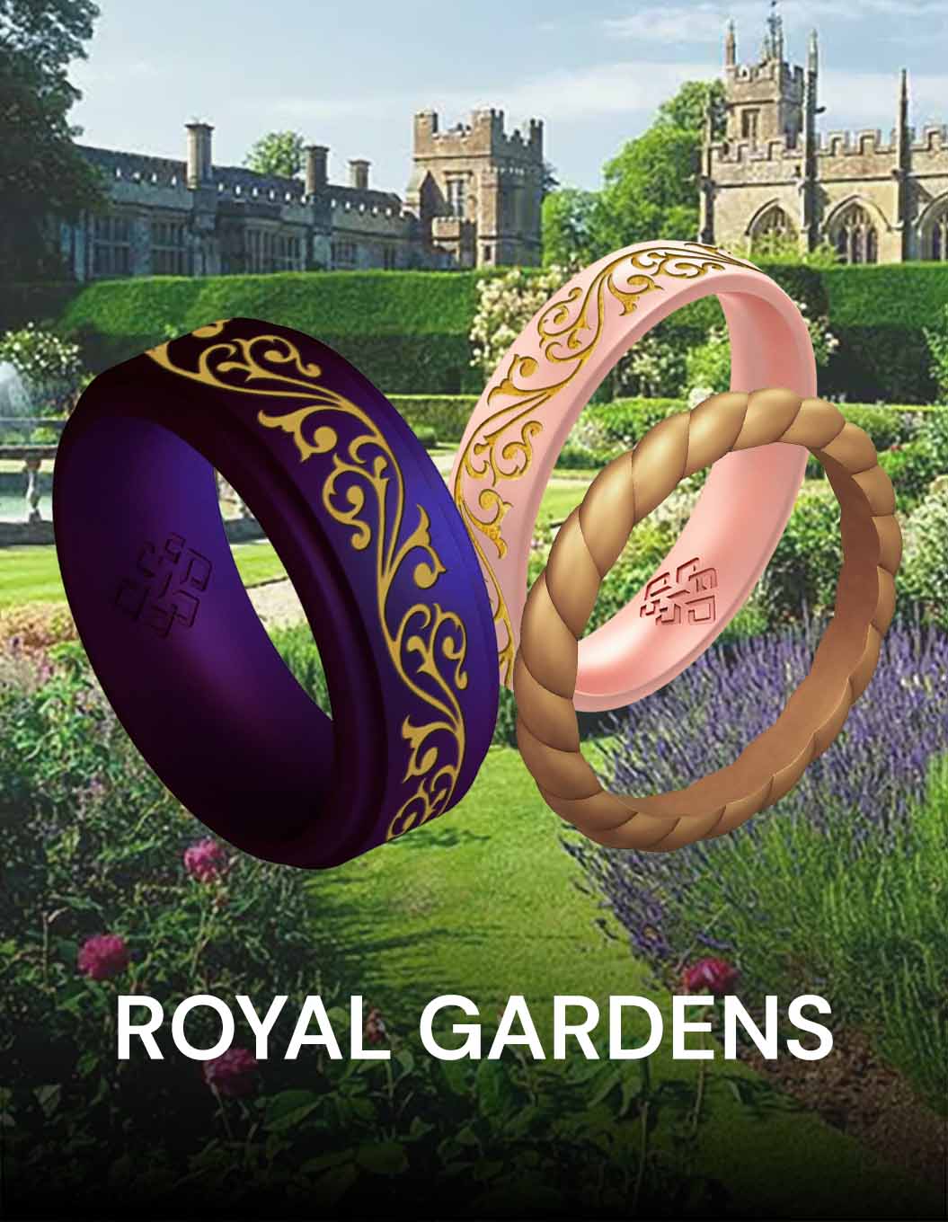 Amethyst Purple Dual Layer Breathable Silicone Ring