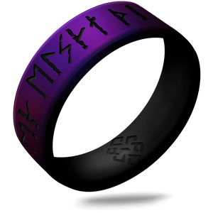 I Love You Viking Ring - Rune Engraved Dual Layer